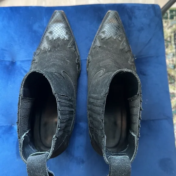 Zadig & Voltaire black western leather boots - Picture 5 of 5